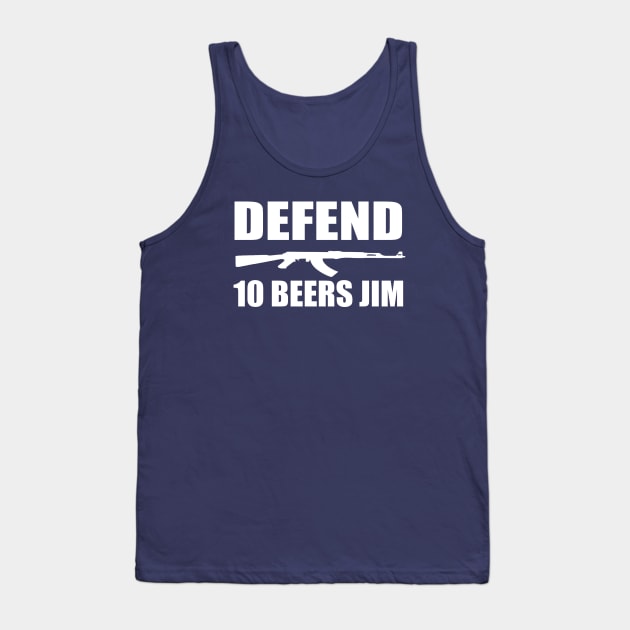 10 Beers Jim Tank Top by Jim and Them